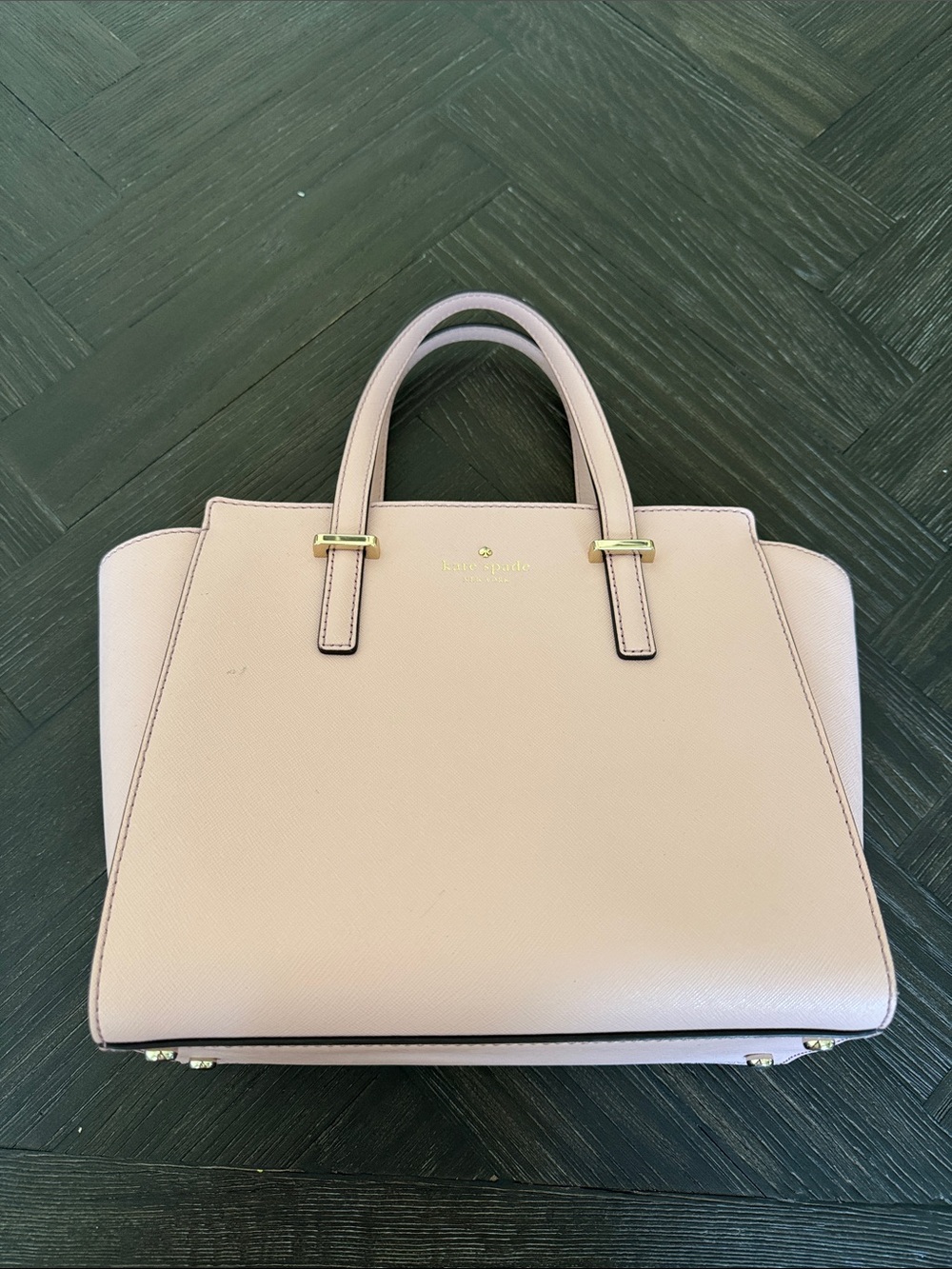 Kate Spade Hayden Pink Saffiano Leather Satchel Handbag Large - Picture 2 of 6